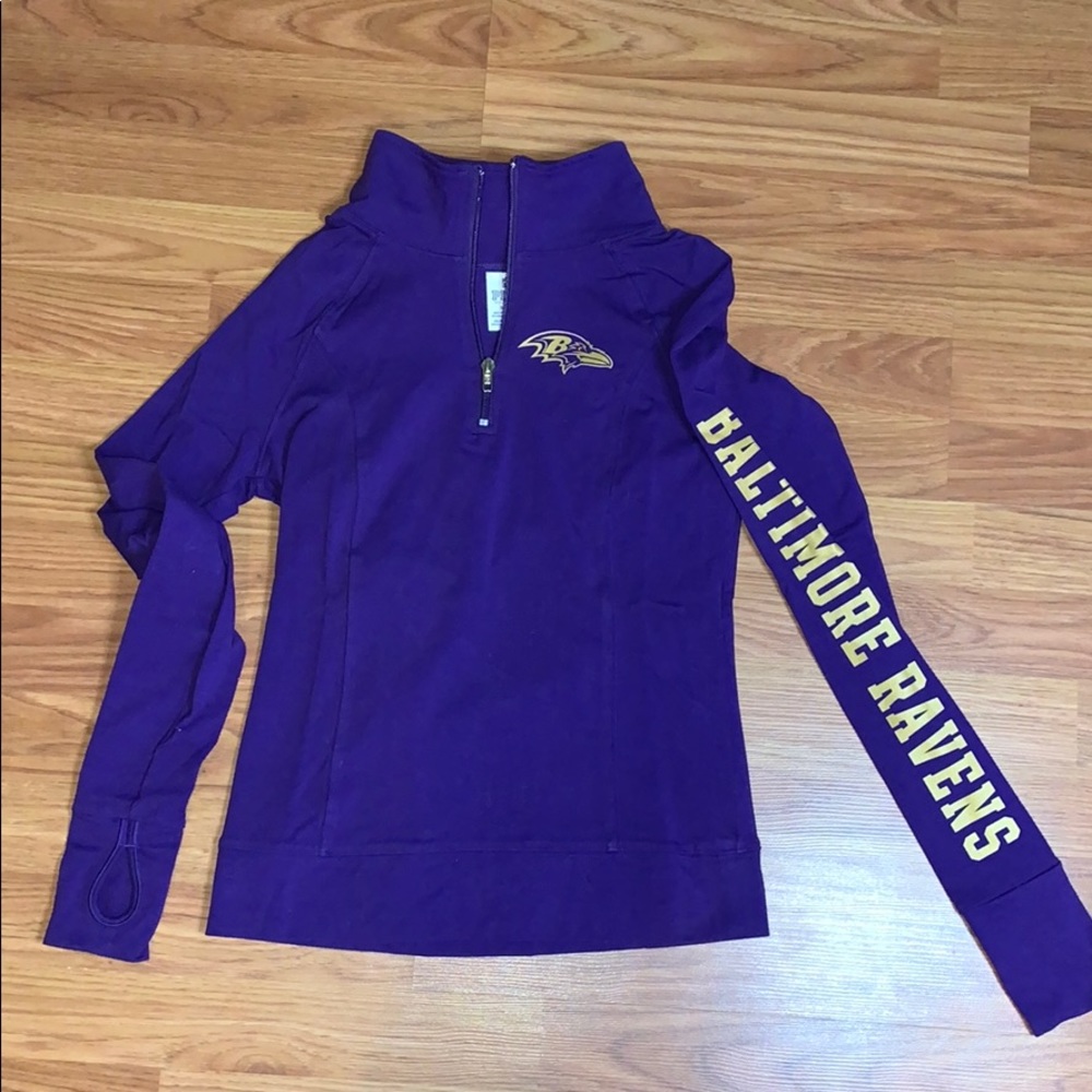 NFL Ravens PINK 1/4 zip